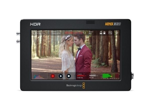 Blackmagic Video Assist 12G HDR - Kombinerad LCD/DVR - färg - i kameran - 5" - High Definition