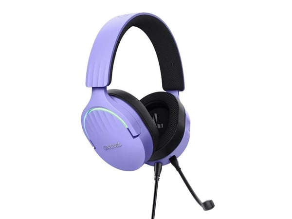 Trust GXT 490P FAYZO - Hodesett - 7,1-kanals - full størrelse - kablet - USB-A - purpur