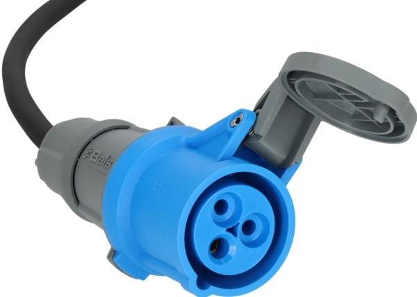 Brennenstuhl 1132910100, 25 m, Ulkona, IP44, Öljynkestävä, musta, Sininen, 280 mm