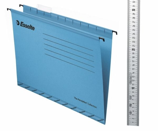 Esselte Standard A4 blå med klar flik - (25 st.)
