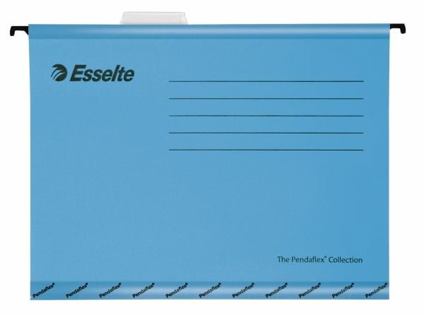 Esselte Standard A4 blå med klar flik - (25 st.)