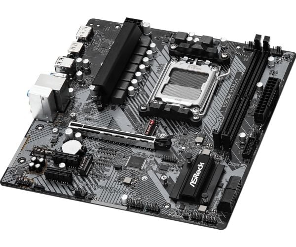 ASRock B650M-H/M.2+ - Hovedkort - micro ATX - Socket AM5 - AMD B650 Chipset - USB-C 3.2 Gen 1, USB 3.2 Gen 1 - Gigabit LAN - innbygd grafikk (CPU k...