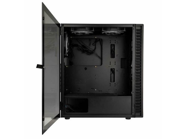 Kolink OBSERVATORY HF MB, Midi Tower, PC, musta, ATX, mikro ATX, Mini-ITX, Terästä, Karkaistu lasi, Pelaaminen