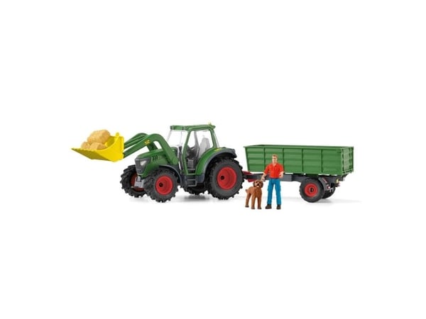 Schleich Traktor med tilhenger