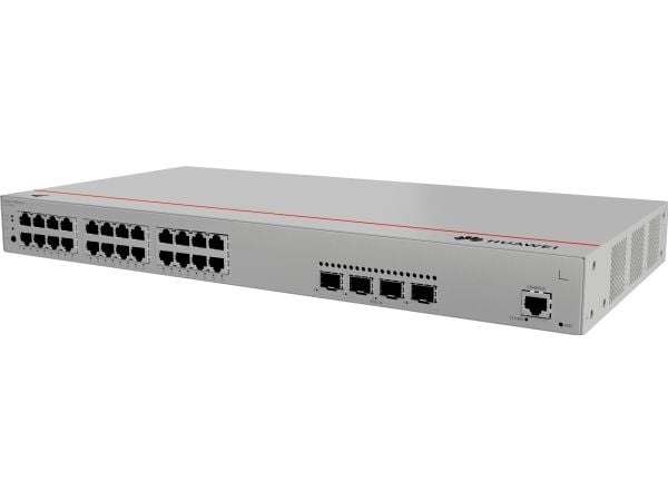Huawei eKitEngine S220 Series S220-24P4X - Switch - Styrt - 24 x 10/100/1000 (PoE+) + 4 x 10Gb Ethernet SFP+ - front til side luftstrøm - rackmonte...