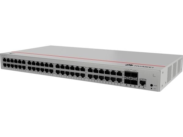 Huawei eKitEngine S310 Series S310-48P4S - Switch - L2+ - Styrt - 48 x 10/100/1000 (PoE+) + 4 x 1 Gigabit SFP - side til side-luftflyt - rackmonter...