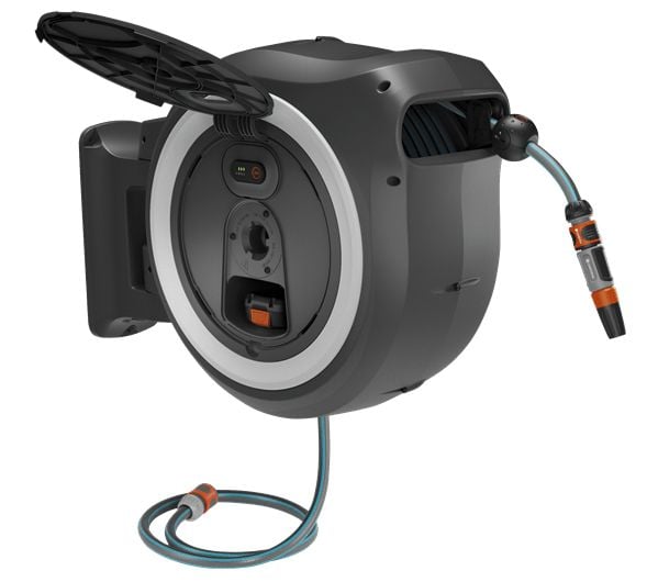 Gardena Batteridrevet veggslangetrommel PowerRoll 35 meter - Solo