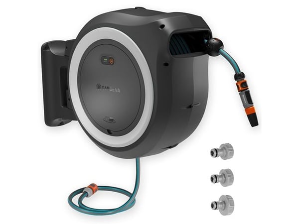 Gardena Batteridrevet Veggslangeboks PowerRoll 40 meter - Solo
