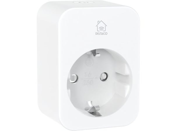 Deltaco Smart Home förbrukningsmätare för stickpropp 16A vit
