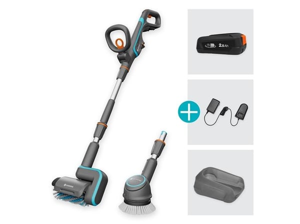Gardena 14842-20, Grønn, Grå, Oransje, Batteri, 18 V, 2,5 Ah, 163 mm, 1364 mm