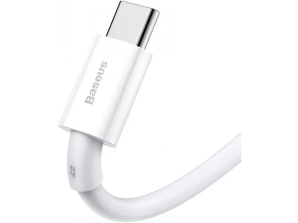 Baseus CATYS-A02, 2 m, USB A, USB C, 480 Mbit/s, hvit