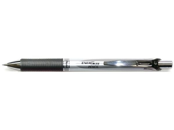Pentel ENER Gize, Musta, Metalli, Muovi, Kumi, Musta, HB, 0,5 mm, Pyöreä