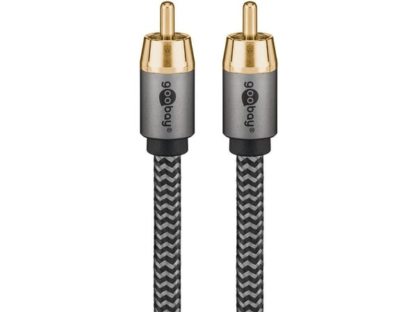 Goobay 65296, RCA, Uros, RCA, Uros, 2 m, Hopea, musta