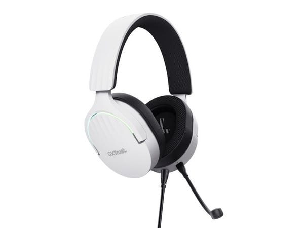 Trust GXT 490W FAYZO - Hodesett - 7,1-kanals - full størrelse - kablet - USB-A - hvit