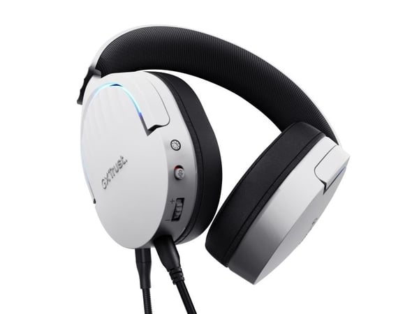 Trust GXT 490W FAYZO - Hodesett - 7,1-kanals - full størrelse - kablet - USB-A - hvit