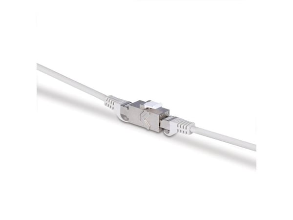 Lindy 60188, Flat, Metallisk, RJ-45, RJ-45, Hunkjønn, Hunkjønn