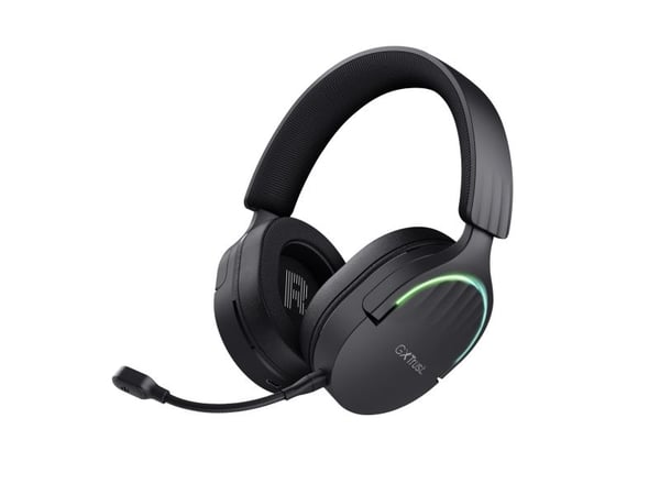 Trust GXT 491 FAYZO - Hodesett - 7,1-kanals - full størrelse - Bluetooth / 2,4 GHz radiofrekvens - kablet, trådløs - 3,5 mm jakk, USB-A via Bluetoo...