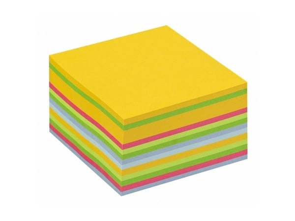 Post-it 2030-U - Kubisk notisblokk - 76 x 76 mm - 450 ark - assortert