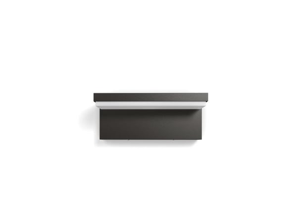 Philips Bustan-vegglampe, 3,8 W, Vegglys, Antrasitt, Metall, IP44, Terrasse, Hage, I