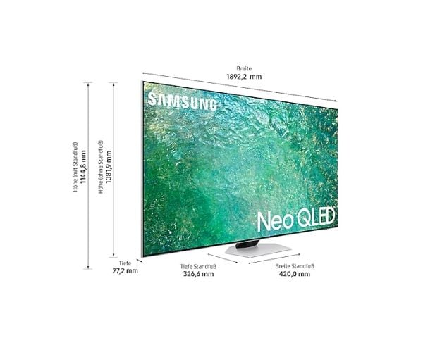 Samsung QE85QN85CAT - 85" Diagonalklasse QN85C Series LED-bakgrunnsbelyst LCD TV - Neo QLED - Smart TV - Tizen OS - 4K UHD (2160p) 3840 x 2160 - HD...