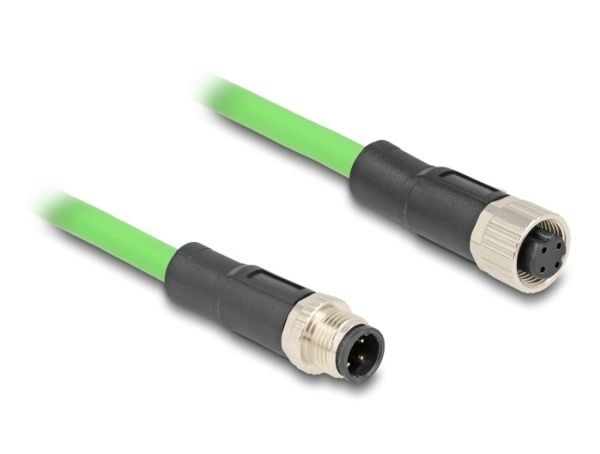 DeLOCK 80409, 5 m, SF/UTP (S-FTP), M12, M12, M12
