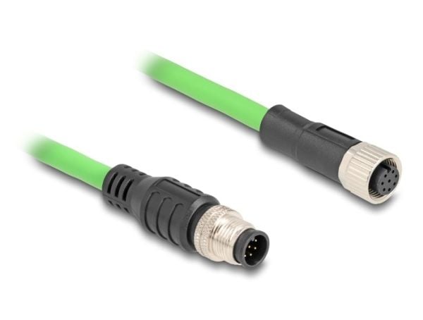 DeLOCK 80404, 5 m, SF/UTP (S-FTP), M12, M12, M12
