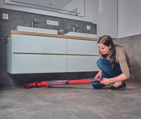 Einhell CLEANEXXO, Laminat, Fliser, Tre, Våt, 400 ml, Mikrofiber, Plast, Rød - SOLO
