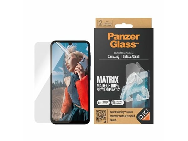 PanzerGlass ECO Matrix - Skjermbeskyttelse for mobiltelefon - ultravid passform med AlignerKit - film