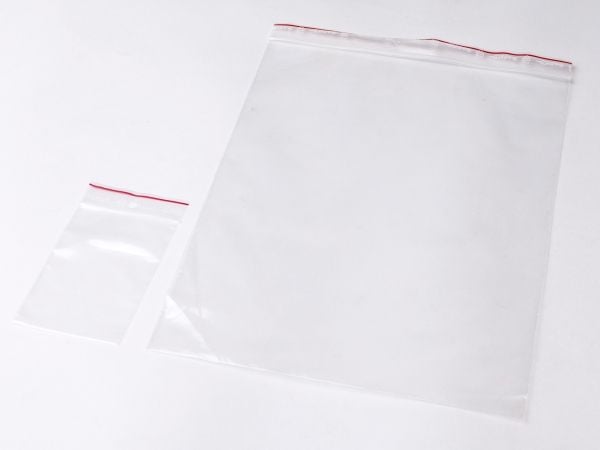Lynlåspose, Grippie, 50 µm, 80 x 120 mm LD-PE, Transparent, Uden tryk lynlåslukning, pakke a 1000 st