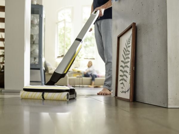 Kärcher FC 7 Cordless - Gulvrenser - pinne - uten kabel - hvit inkludert lader