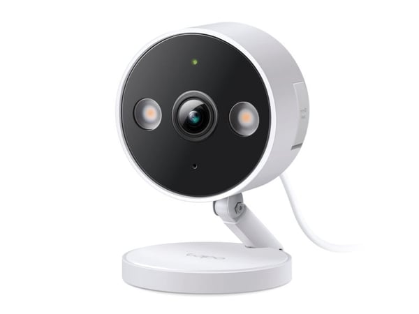 TP-Link Tapo C120, IP-säkerhetskamera, Inomhus & utomhus, Kabel & Trådlös, Tak/vägg/bord, Vit, Svart, 120°