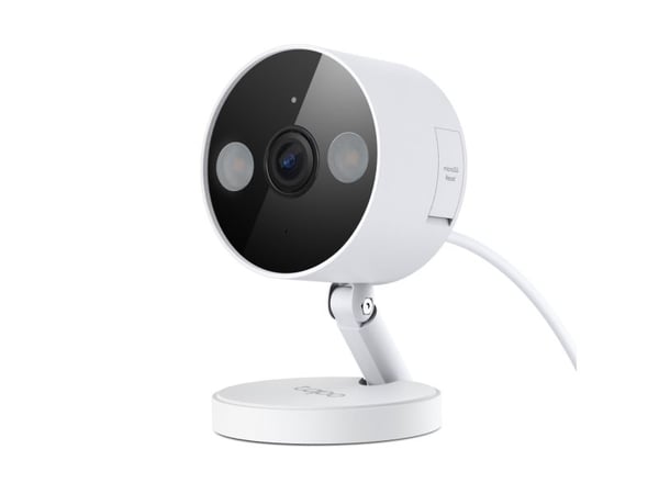 TP-Link Tapo C120, IP-sikkerhetskamera, Inne & Ute, Ledning & Trådløs, Tak/vegg/skrivebord, Hvit, Svart, 120°