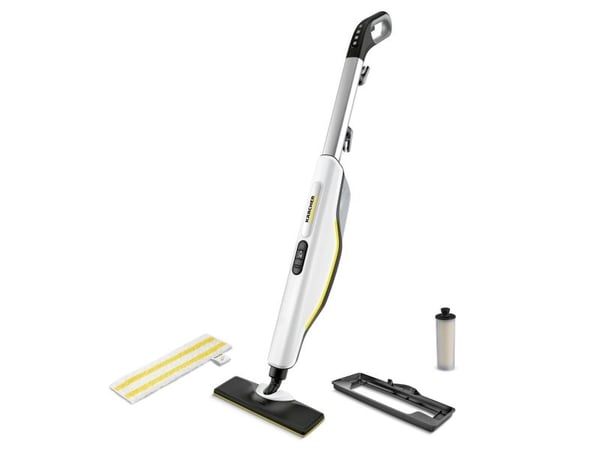 Kärcher SC 3 UPRIGHT, Ångmopp, 0,5 l, Svart, Vit, Knappar, 5 m, 1600 W