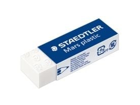 STAEDTLER Mars plastic - Viskelær - hvit - vinyl