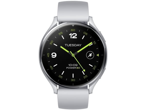 Xiaomi Watch 2 - Smartklokke med stropp - håndleddstørrelse: 140-210 mm - display 1.43" - 32 GB - Bluetooth, Wi-Fi - 36.8 g - sølv - demo