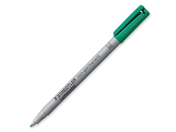 STAEDTLER Lumocolor 315 - Fibertuppenn - ikke-permanent - grønn - 1 mm - medium (en pakke 10)