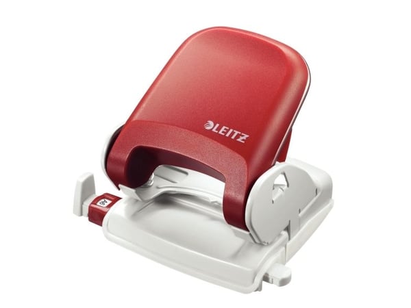 Leitz - Hullstanser - 25 ark / 2.5 mm - plast, metall - rød