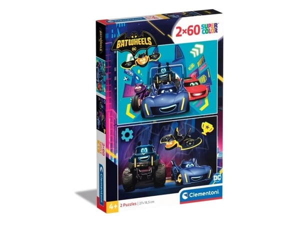 Clementoni Supercolor Batwheels, 60 stykker, Komikk, 4 år