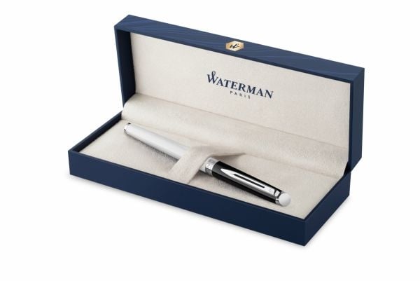 Waterman 2202843, Svart, Hvit, Blå, Lakk, Rustfritt stål, Medium, Ambidextrous
