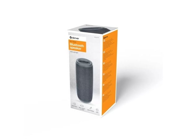 DENVER BTV-150GR - Høyttaler - for bærbar bruk - trådløs - Bluetooth - 10 watt - grå