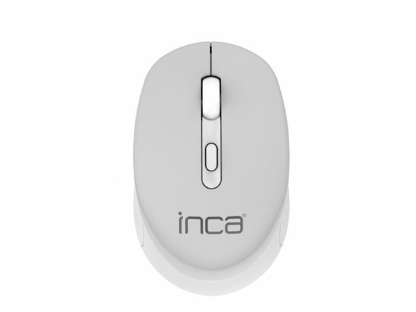 Inca IWM-243RG, Ambidekstriøs, Optisk, RF kabel-fri, 1600 DPI, Grå