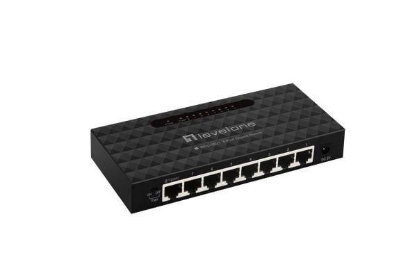 LevelOne GEU-0821 - Switch - 8 x 10/100/1000 - stasjonær, veggmonterbar