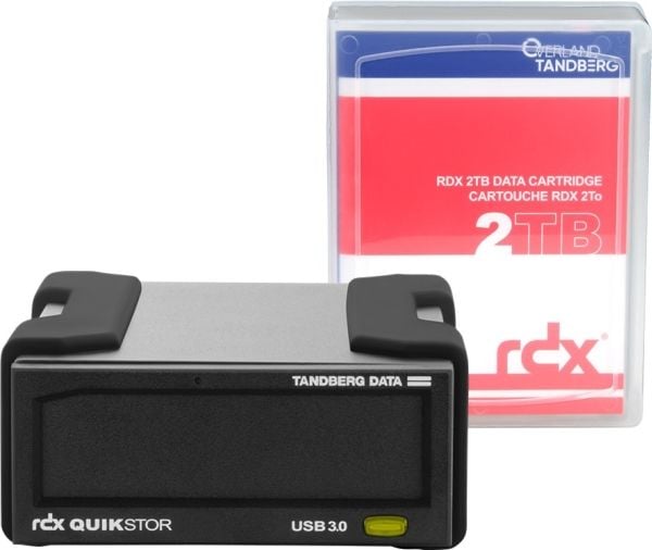 Overland-Tandberg 8865-RDX, Datalaggringsenhet, RDX-patron, USB 3.2 Gen 1 (3.1 Gen 1), HDD, Svart, UL 60950, CSA C22.2 No. 60950, IEC 60950/ EN6095...
