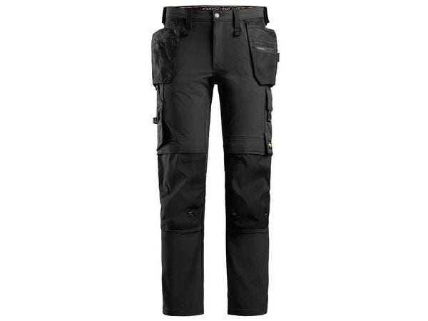 SNICKERS WORKWEAR 6271 AllroundWork Full Stretch arbejdsbukser med hylsterlommer, sort, størrelse  Str: 056
