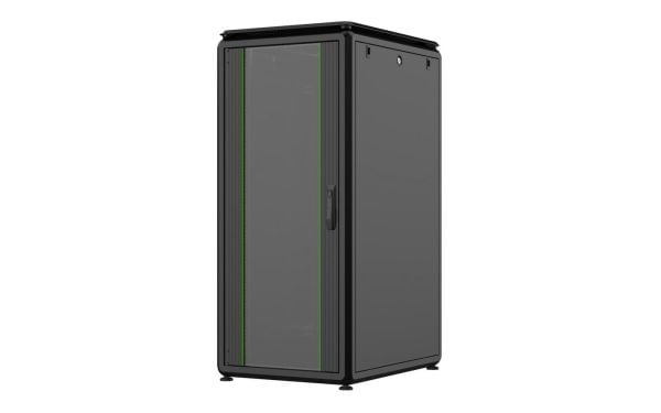 Lanview by Logon Data Line - Rack skap - 600 x 800 mm, datalinje - fritt stående - svart - 26U - 19"