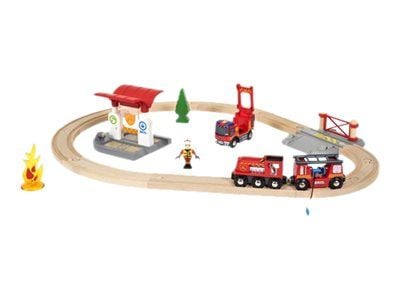 BRIO 7312350338157, Juna, Rescue, 0,3 vuosi/vuosia, LR44, Puu, Musta, Punainen