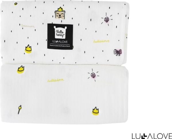 LullaLove muslin tvättlapp/babyservett, bambu - bär (LLV08848)