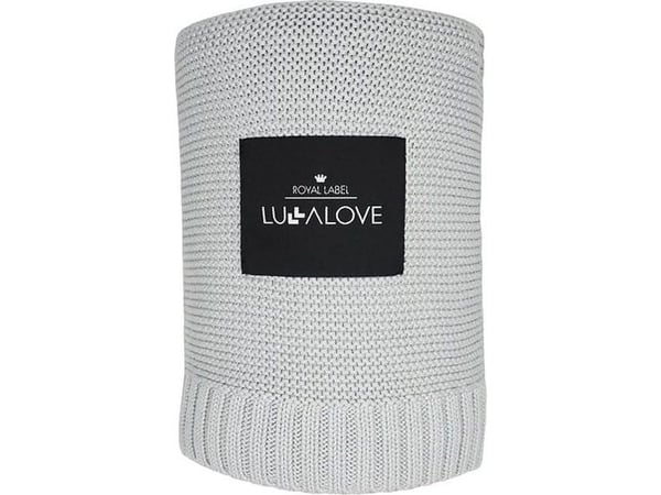 LullaLove bambusteppe 80x100 cm Glamour Gray