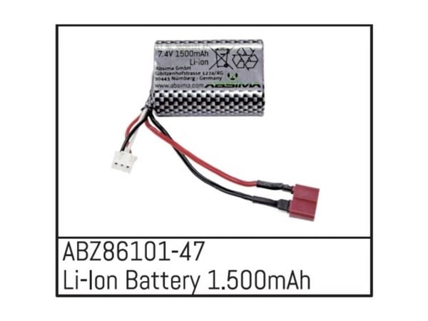 Absima LiIon batteripakke til modellbygging 7,4 V 1500 mAh (ABZ86101-47)