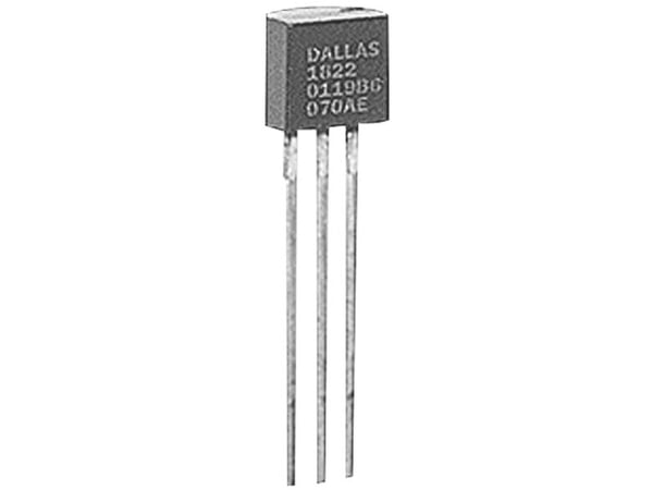 Maxim Integrated DS18B20+ linjär IC - temperatursensor, konverter digital, central 1-Wire® TO-92-3